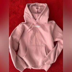 Glossier Pink Sweatshirt Hoodie XS